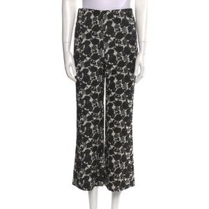Baum Und Pferdgarten jaquard floral pants cropped flare